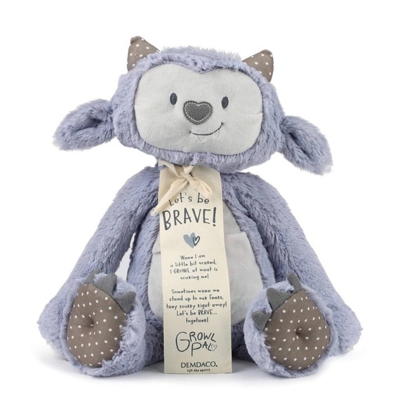 Demdac Growl Pal Bravery Giving Bear Stuffie Stuffed Animal Dragon - Picture 1 of 8